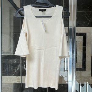 Banana Republic ivory blouse, size M, NWT.